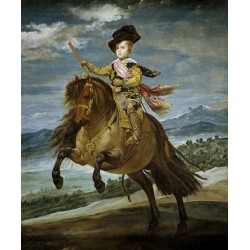 VELÁZQUEZ. Retrato ecuestre del príncipe Baltasar Carlos