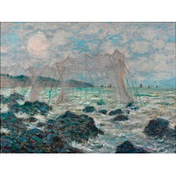 MONET. Fishing nets at Pourville