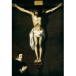 ZURBARÁN, Cristo crucificado con un donante