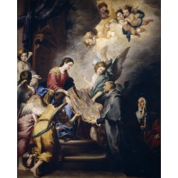 MURILLO, La descensión de la Virgen para premiar los escritos de San Ildefonso