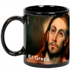 EL GRECO, "Cristo en la Oración". Mug negro