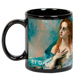 EL GRECO, "Magdalena penitente". Mug negro