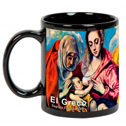 EL GRECO, "Sagrada Familia". Mug negro