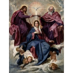 VELÁZQUEZ. Coronación de la Virgen.