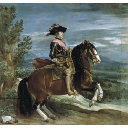 VELÁZQUEZ. Felipe IV a caballo