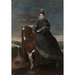 VELÁZQUEZ. La reina Margarita de Austria a caballo