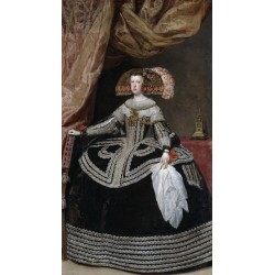 VELÁZQUEZ. Retrato de la reina Mariana de Austria
