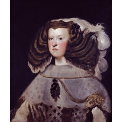 VELÁZQUEZ. Retrato de Mariana de Austria, reina de España,