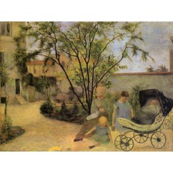 GAUGUIN. La familia en el jardín de la calle Carcel