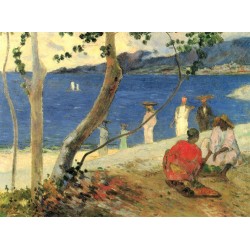 Mug negro SOROLLA. Niños en el mar, playa de Valencia. 1908