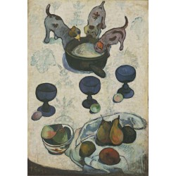 GAUGUIN. Nature morte aux trois petits chiens