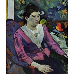 GAUGUIN. Retrato de Marie Derrien con naturaleza muerta de Cézanne